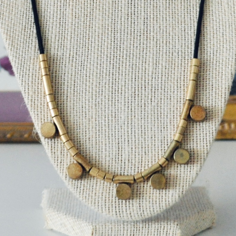 J. Crew Gold Bead Necklace - Picture 4 of 13